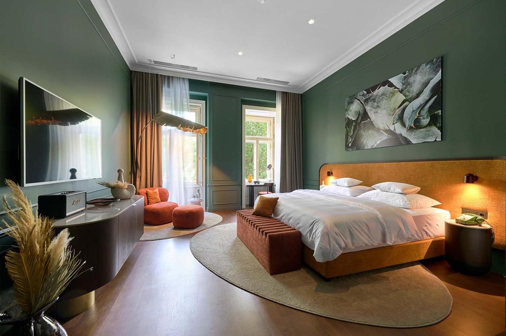 Verno House Budapest, Vignette Collection By Ihg Exterior foto A bedroom at the hotel